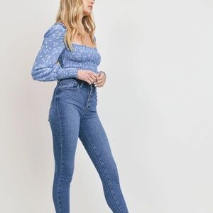 Just Black Denim High Rise Ribcage Jeans - Size 26